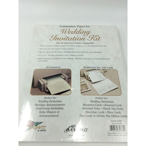 Vintage Invitations 25 ct Envelopes Blanks Printable Wedding Stationary White - Picture 4 of 7